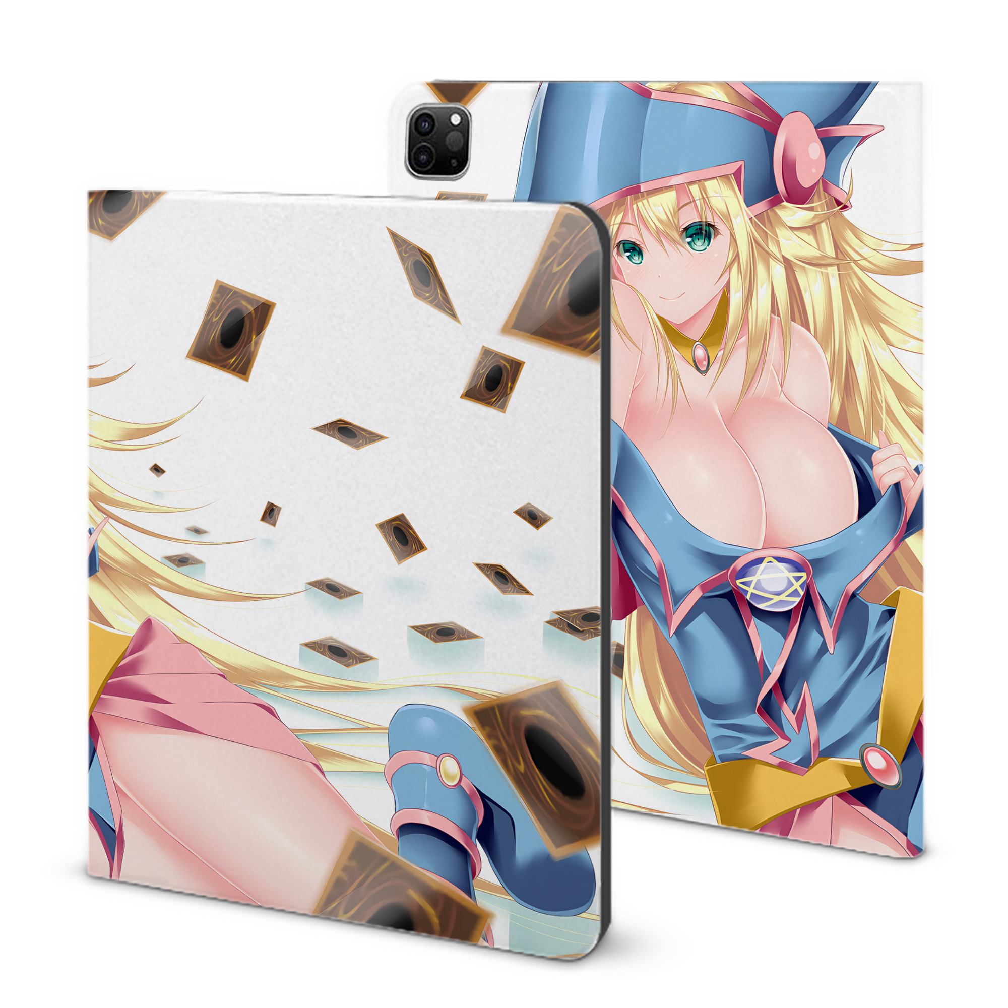 （画像用） 遊☆戯☆王 Yu-Gi-Oh! IPad ケース ブック型 PUレザー TPU 耐衝撃 軽量 薄型 ペン収納なし 全面保護 IPad 各モデル対応